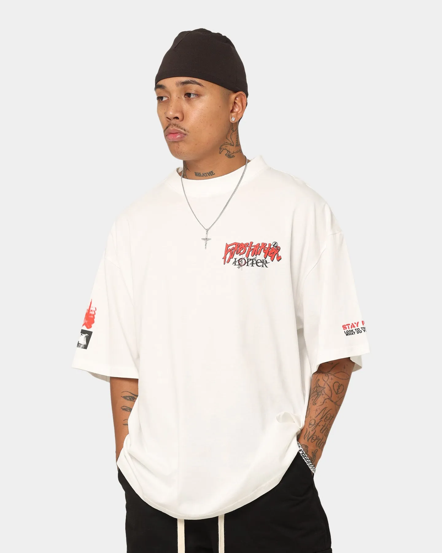 Loiter Firestarter Vintage T-Shirt Off White Soft & Smooth Timeless Wear