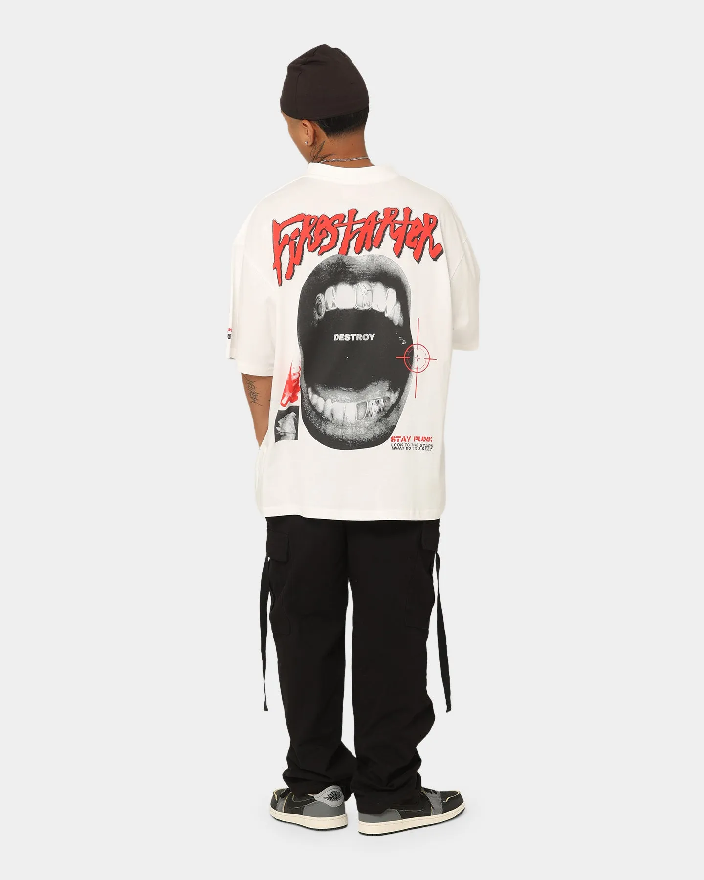 Loiter Firestarter Vintage T-Shirt Off White Fresh Outfit Style Non-toxic