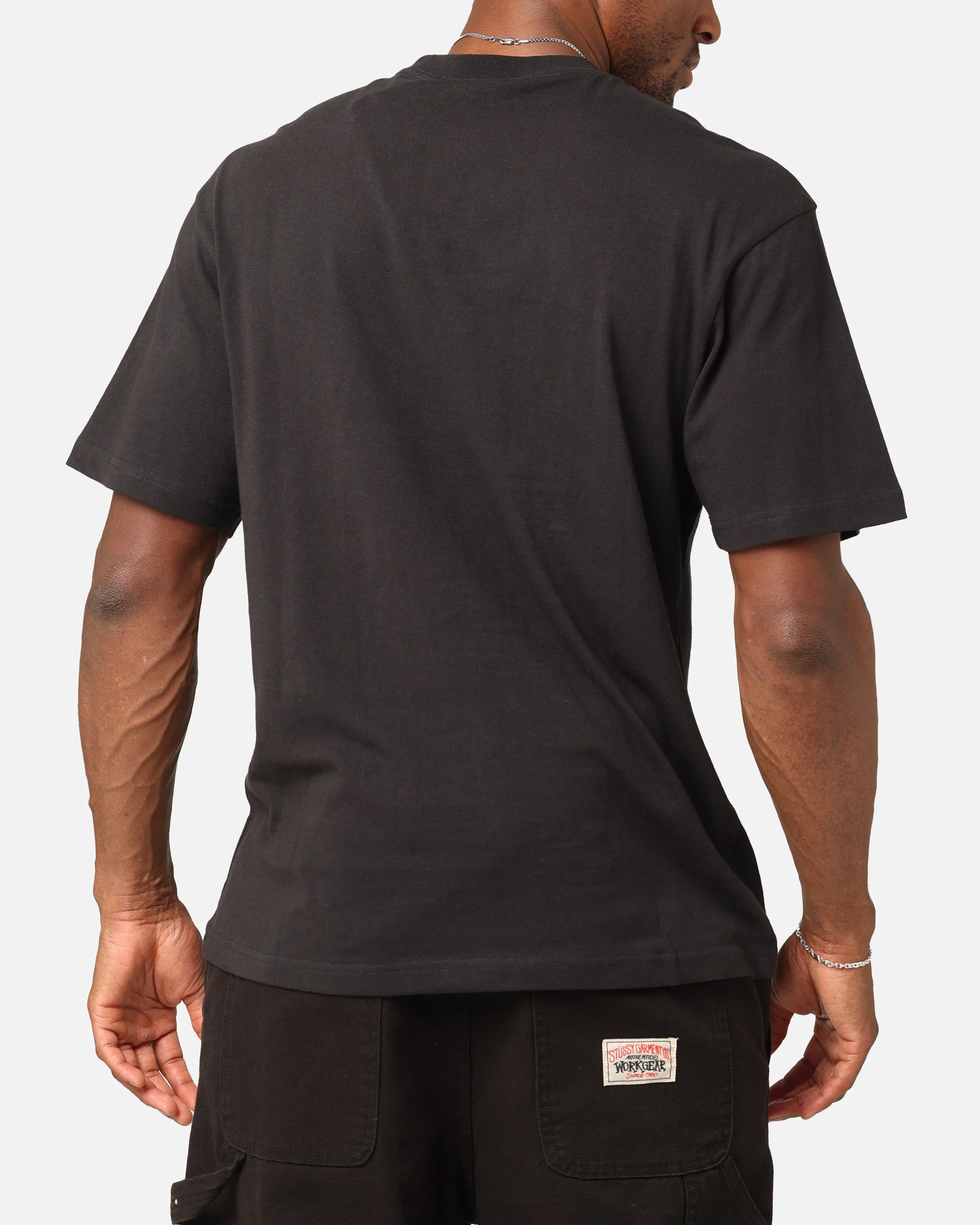 WrinkleResistant Texture Light Casual Mitchell & Ness Collingwood Magpies Character T-Shirt Faded Black