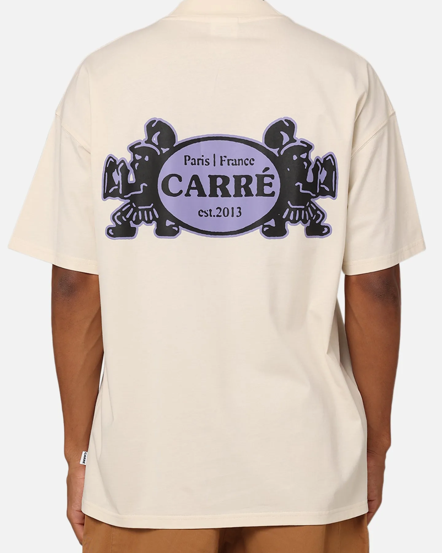 OdorResistant Fabric Outdoor Comfort Carre Warrior Oversized T-Shirt Off White