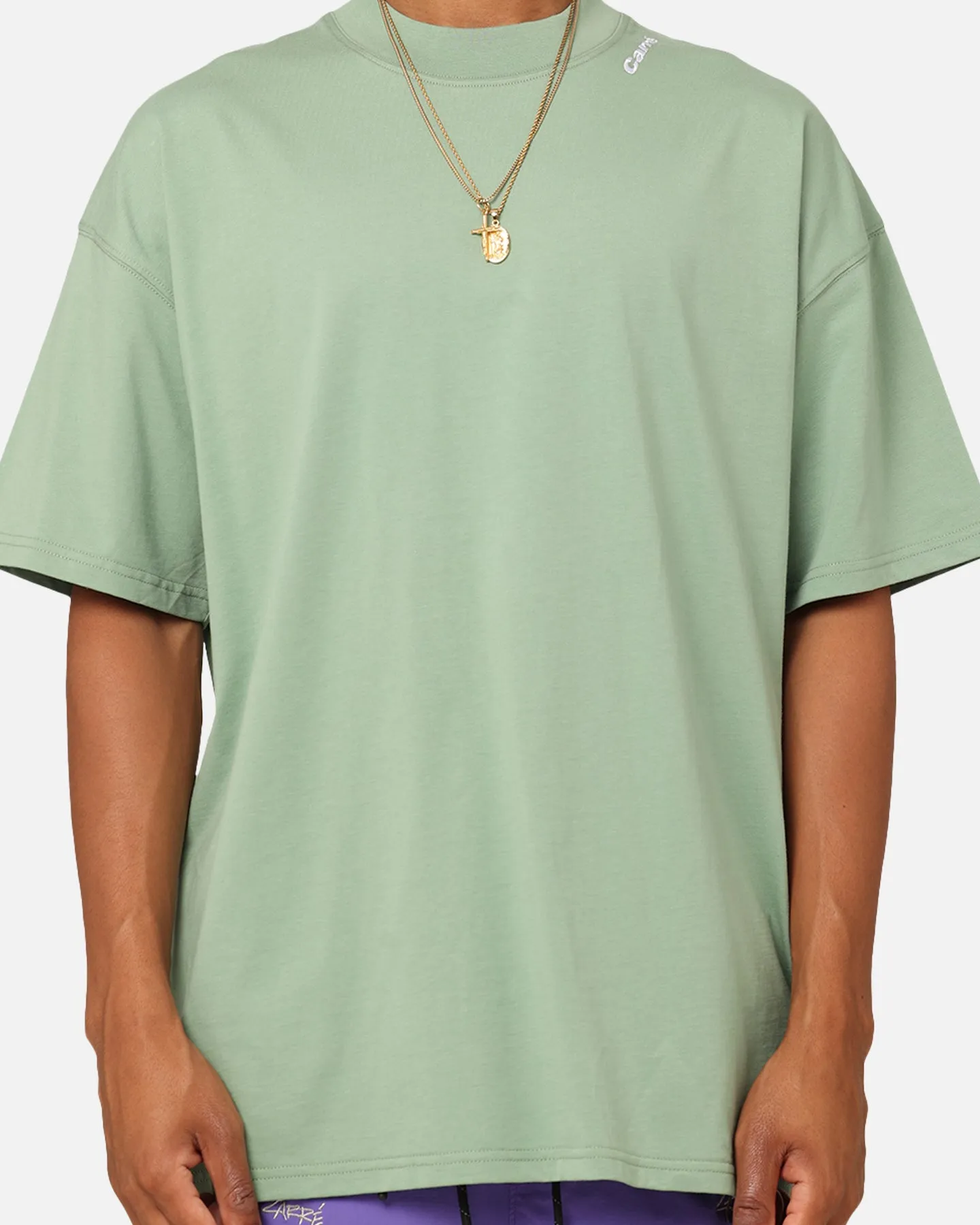 Carre Blast Oversized T-Shirt Green Plus size clothing Luxury clothing