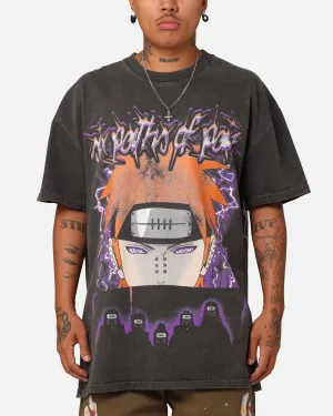 Sustainable production Layering Options Goat Crew X Naruto Six Paths Of Pain Heavyweight T-Shirt Black Wash