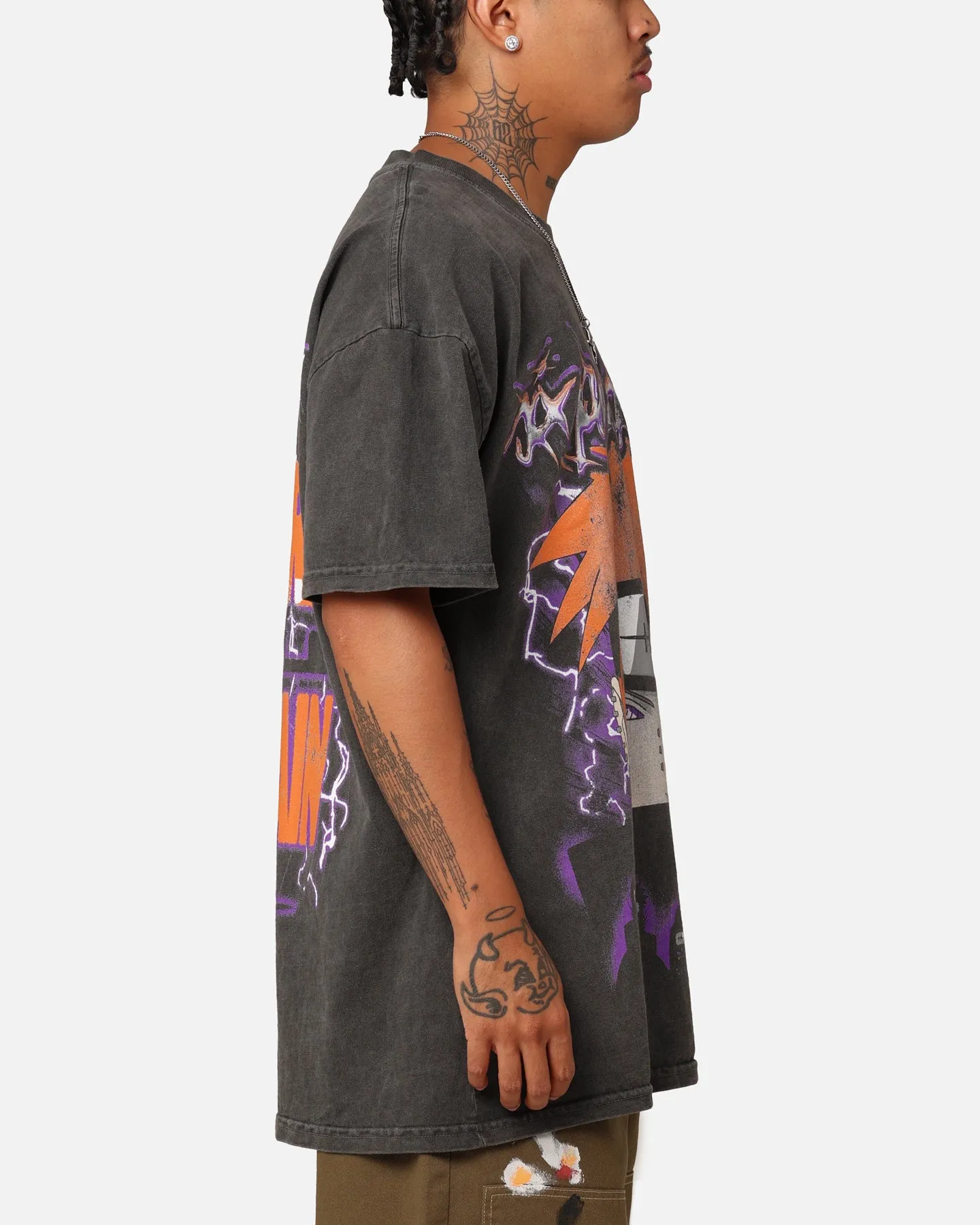 Goat Crew X Naruto Six Paths Of Pain Heavyweight T-Shirt Black Wash Light and Fresh