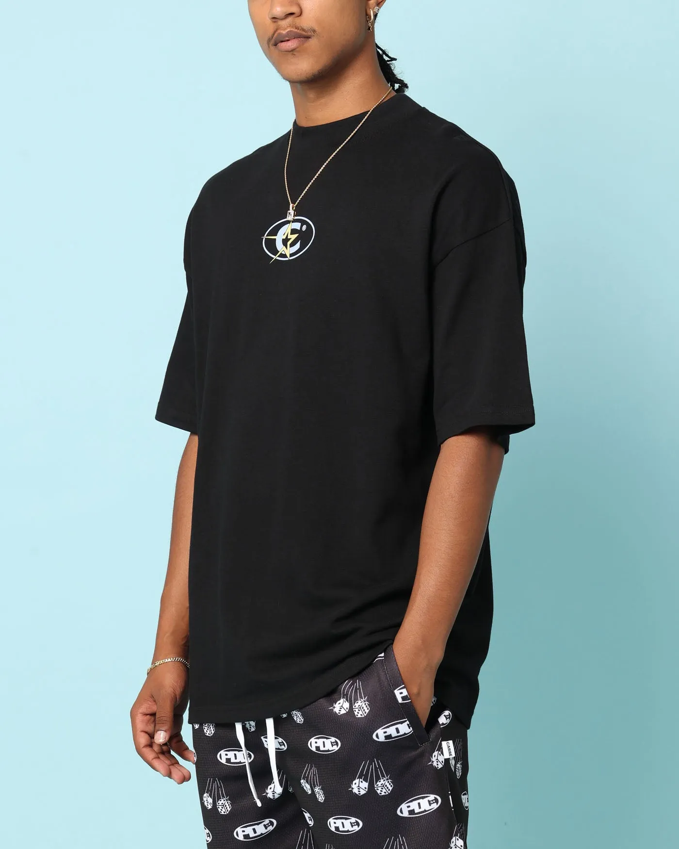 Minimalistic Wear Casual Everyday Carr?? C-Superstar Oversized T-Shirt Black