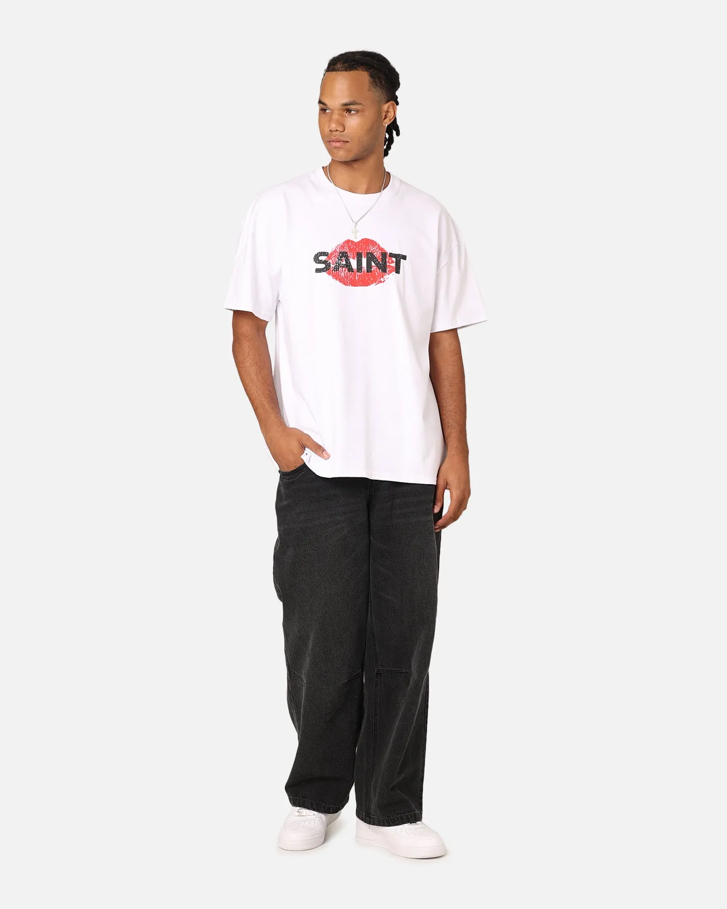 Fit For All Saint Morta Love Helpline T-Shirt White