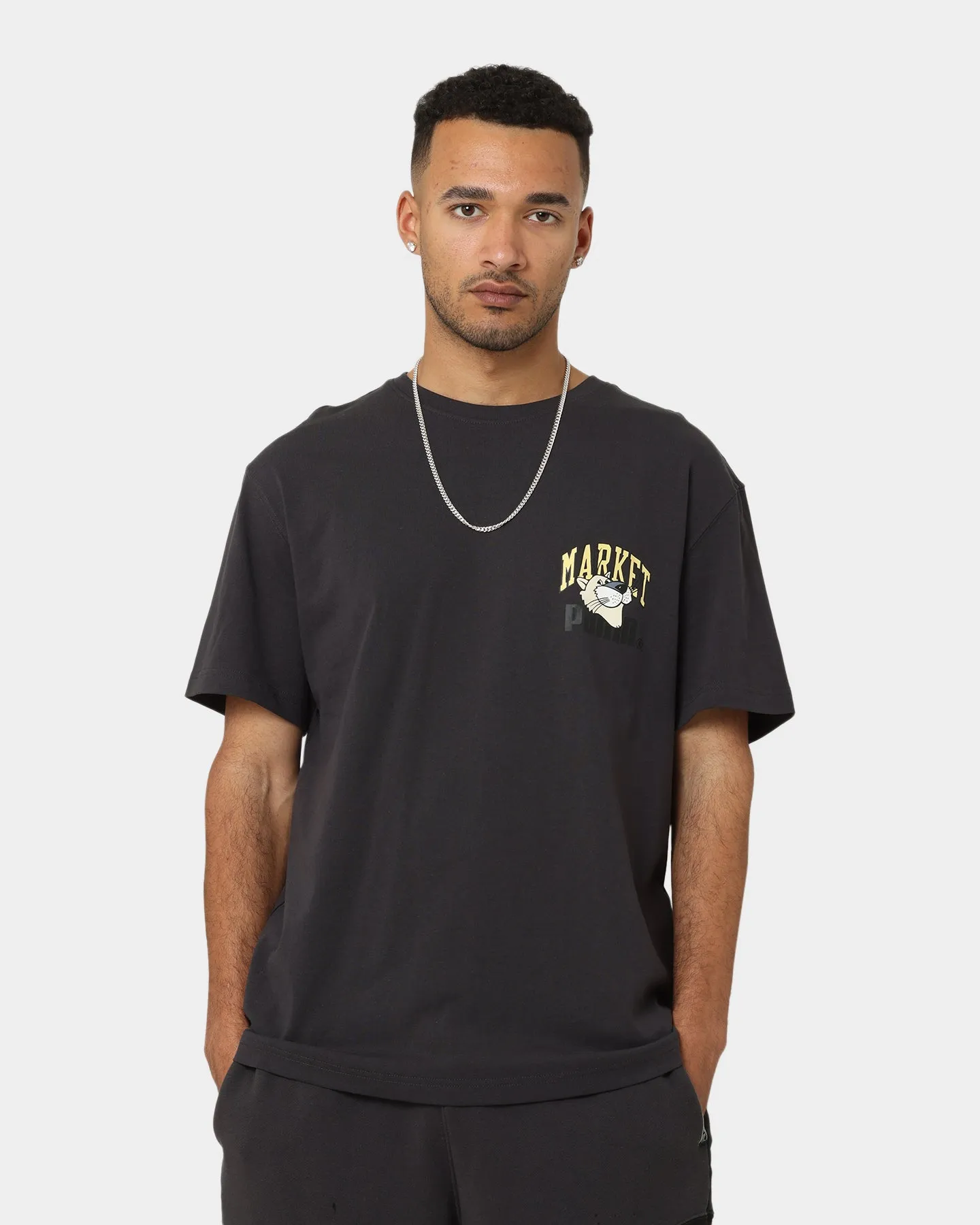 Puma X Market Graphic T-Shirt Puma Black LongLastingColor Side Vent Design