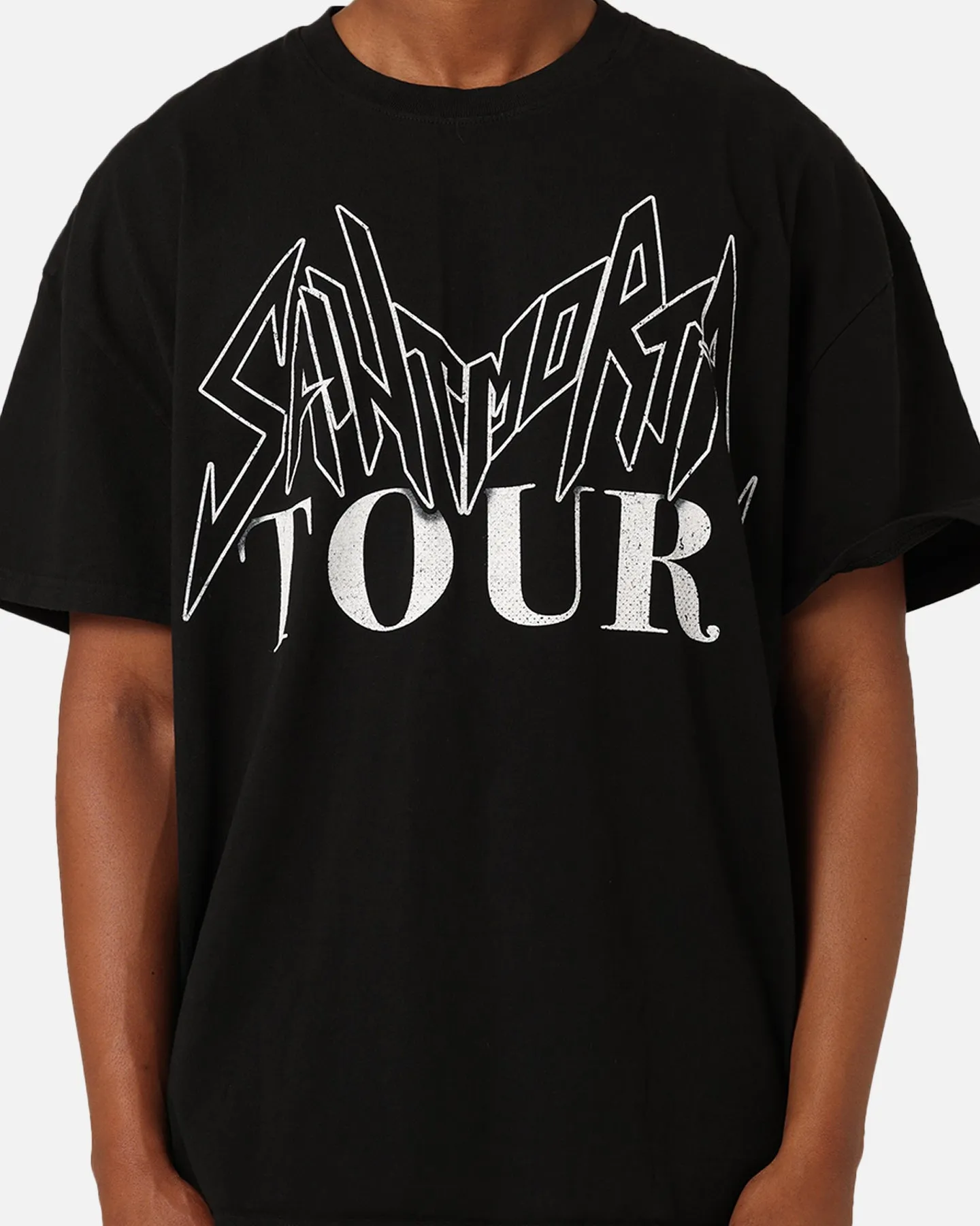 Recycled Material safe for skin Saint Morta Tour T-Shirt Black
