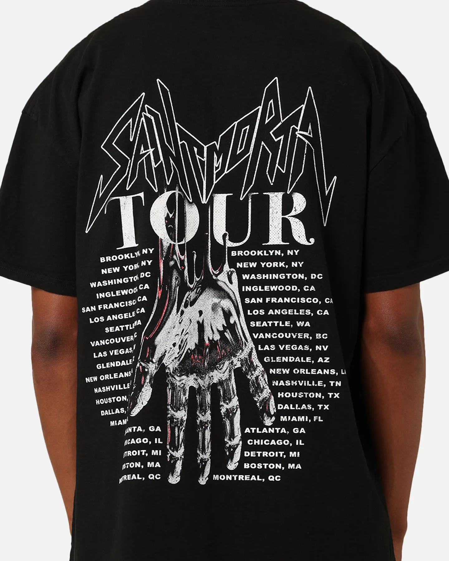 teenagers' Day-to-Day Comfort Saint Morta Tour T-Shirt Black