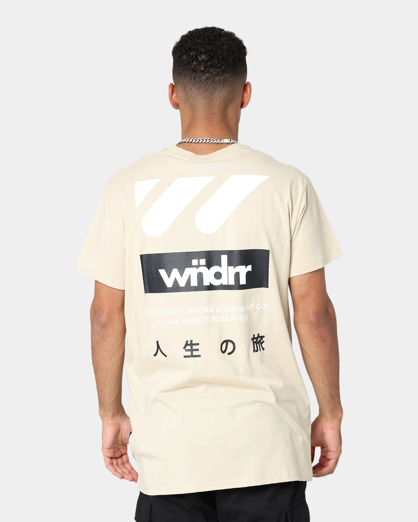 WNDRR Tetsu Custom Fit T-Shirt Tan Trendy Vibes Wear Essential Comfort
