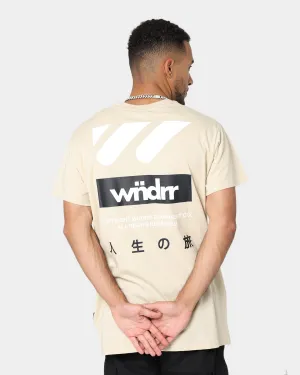 Lightweight Design Flexible Wear WNDRR Tetsu Custom Fit T-Shirt Tan
