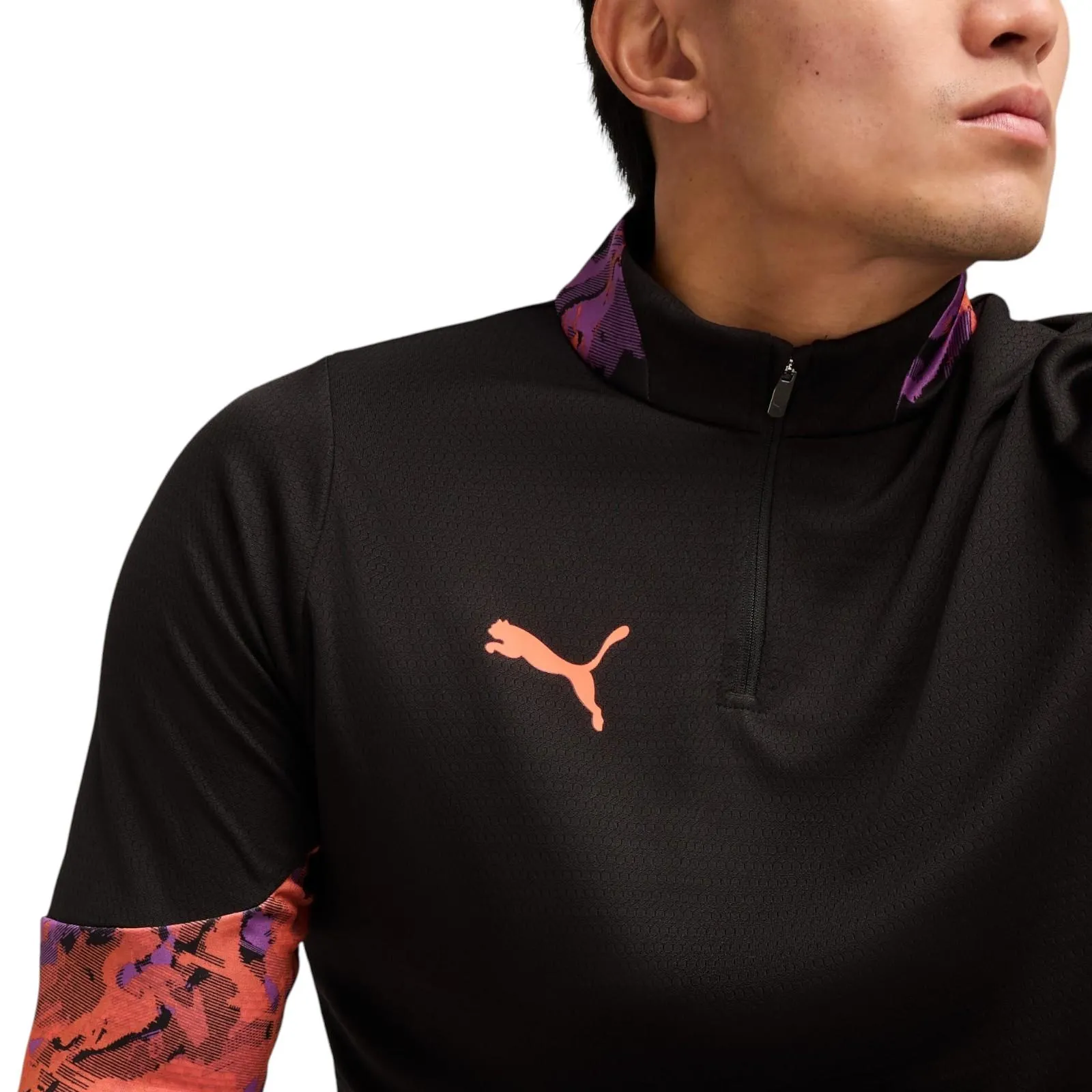 Zen Glow Puma Individual CUP Mens Half-Zip Long Sleeved Top