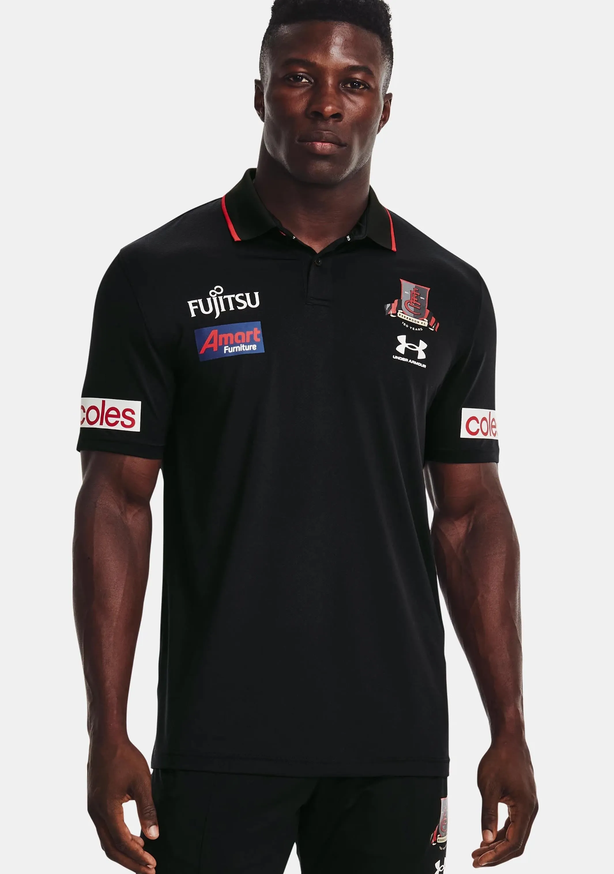 Sporty Layering Under Armour Men??s Essendon FC 2022 Media Polo