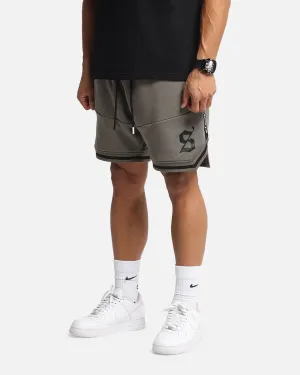 Body Fit Stretch Design Saint Morta Icon X Fleece Short Brown