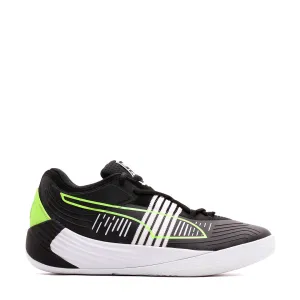 Puma Basketball Men Fusion Nitro Black Green Glare 195587-01 Woven Upper Durability