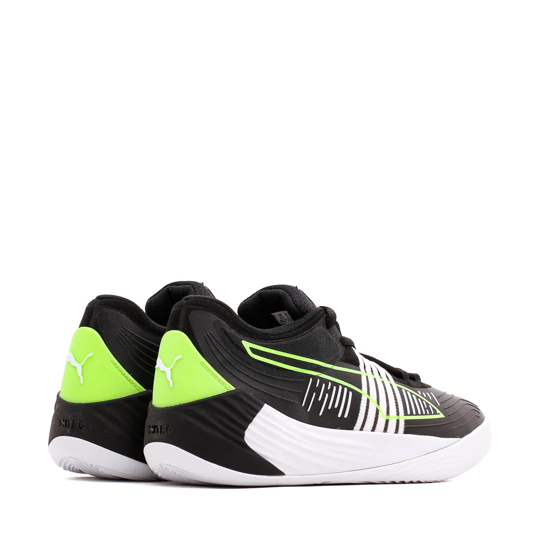 Puma Basketball Men Fusion Nitro Black Green Glare 195587-01 lightweight foam