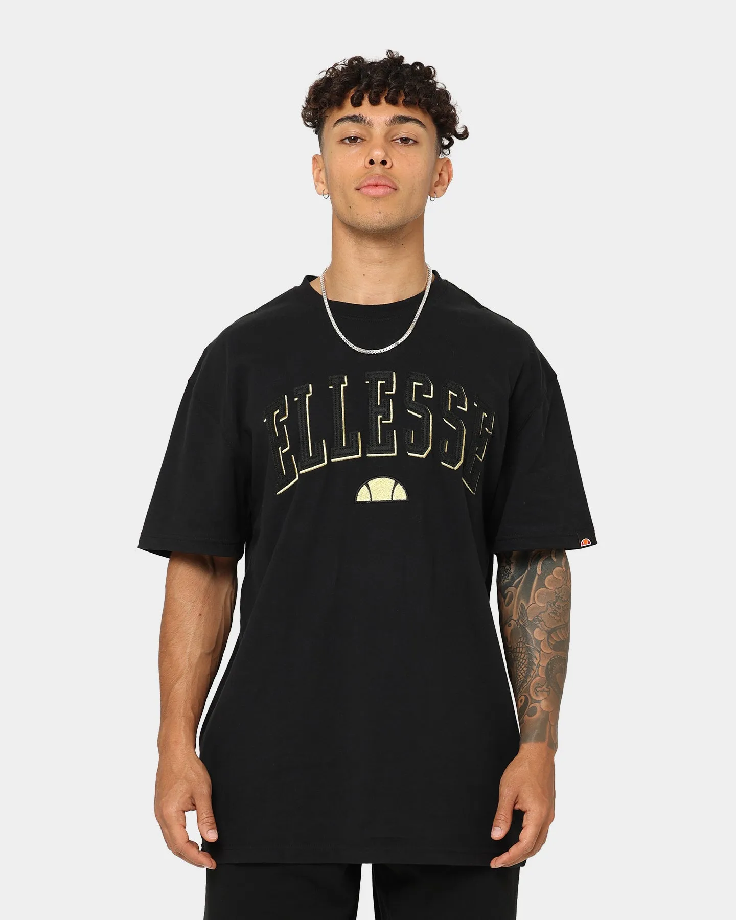 Ellesse Columbia T-Shirt Black/Gold Light Trend Cool and Chic