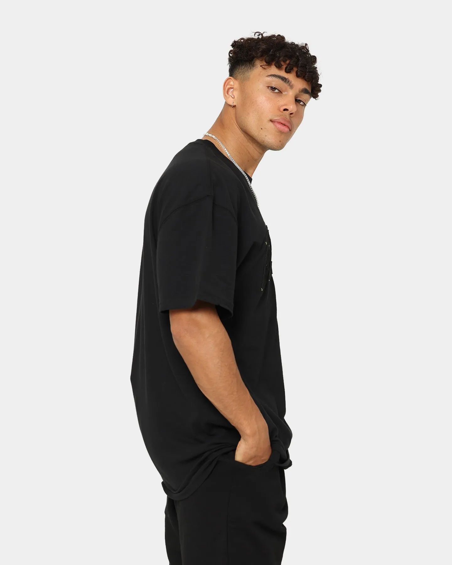 Urban Casual Ellesse Columbia T-Shirt Black/Gold