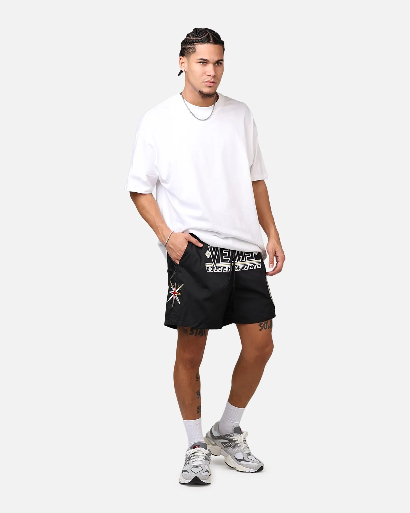 Pro Standard Vegas Golden Knights Classic Woven Shorts Black All Day Movement Fit Abrasion Resistant Hem