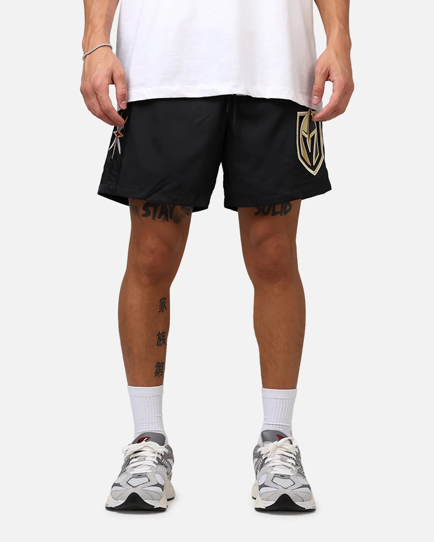 Pro Standard Vegas Golden Knights Classic Woven Shorts Black Comfortable Cut