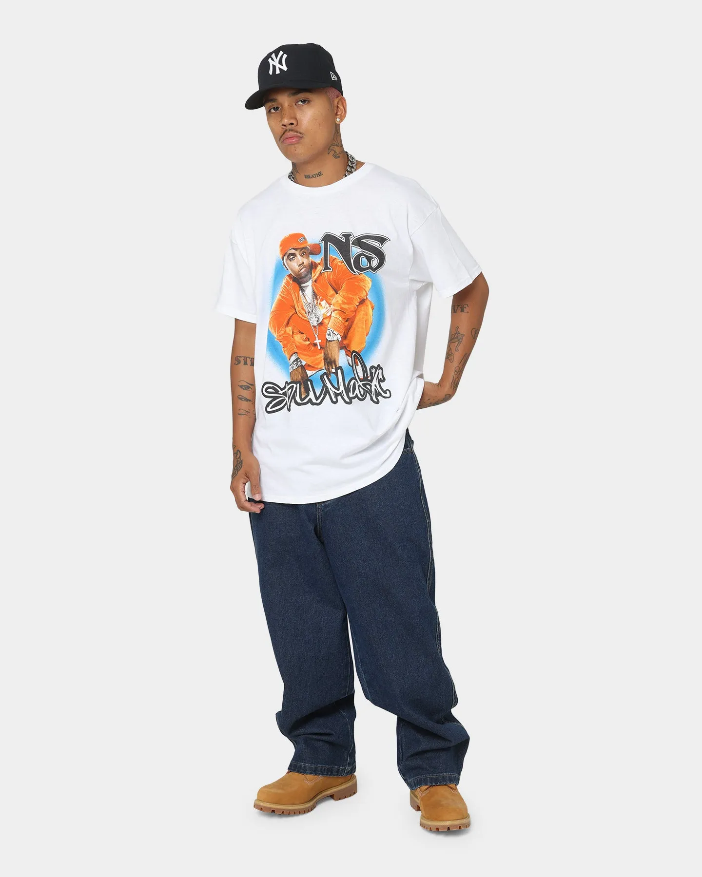 No Shrink Fabric Running Gear Nas Stillmatic Retro T-Shirt Black