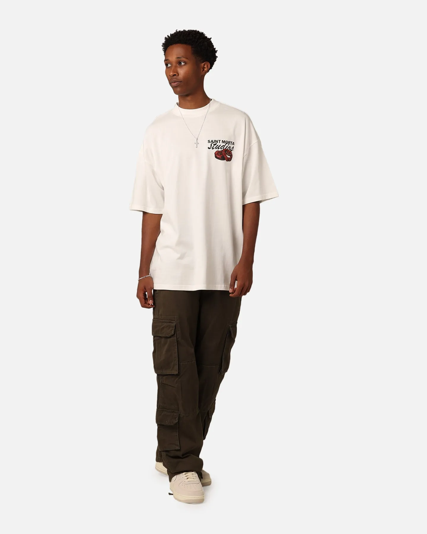 Saint Morta Chilli Fusion T-Shirt Off White Sporty Appeal