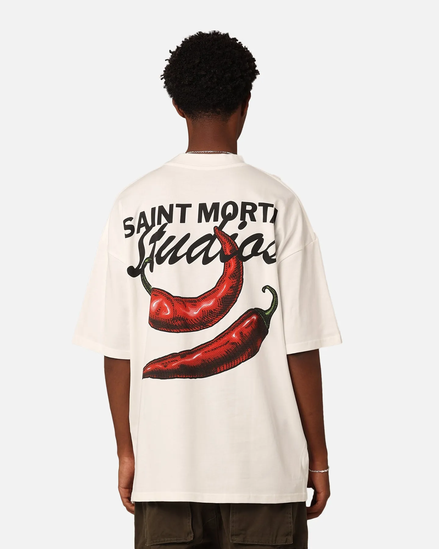 Saint Morta Chilli Fusion T-Shirt Off White Urban Casual