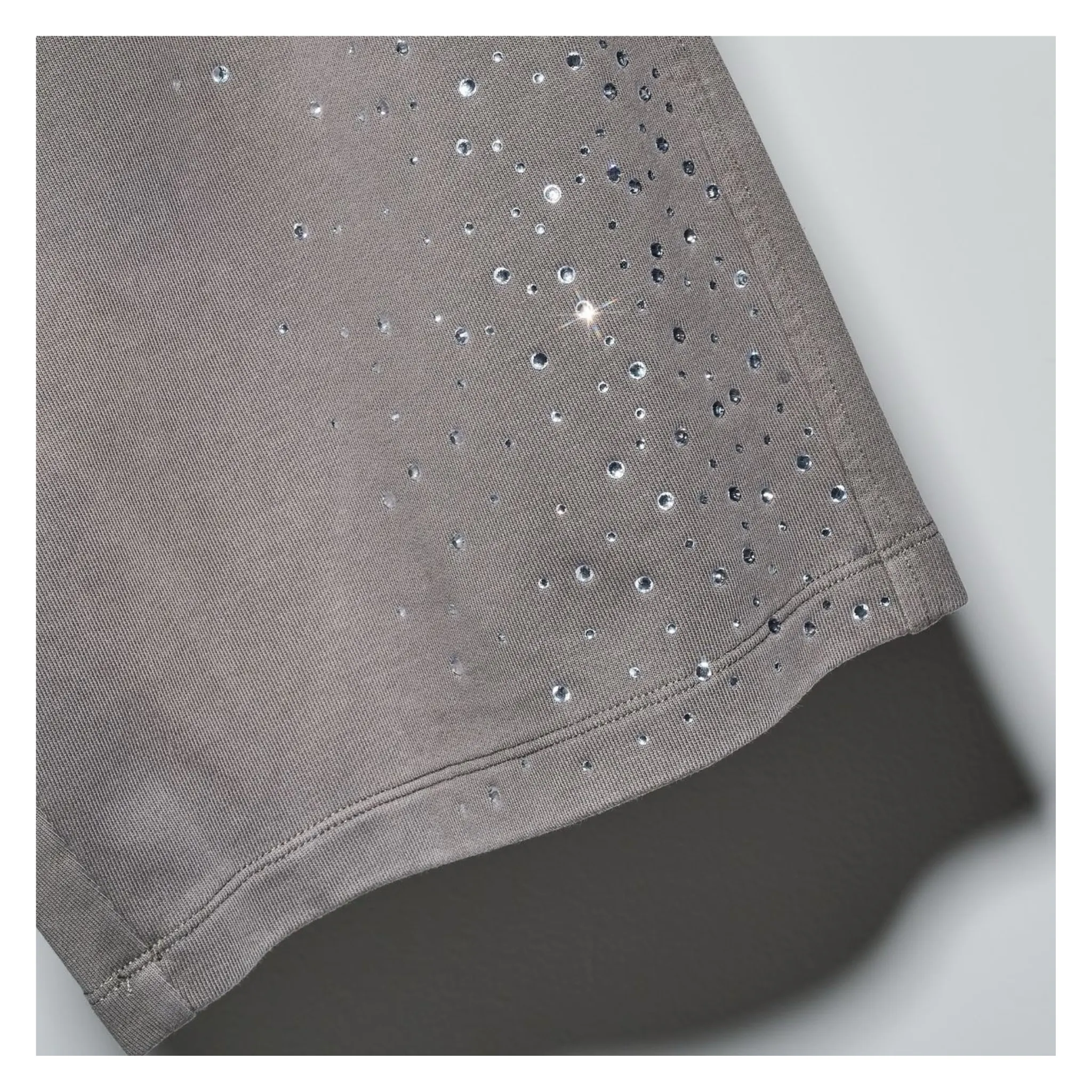 DUAA ''EFFORT'' LITE GREY STONE SWEAT SHORT Easy Cool
