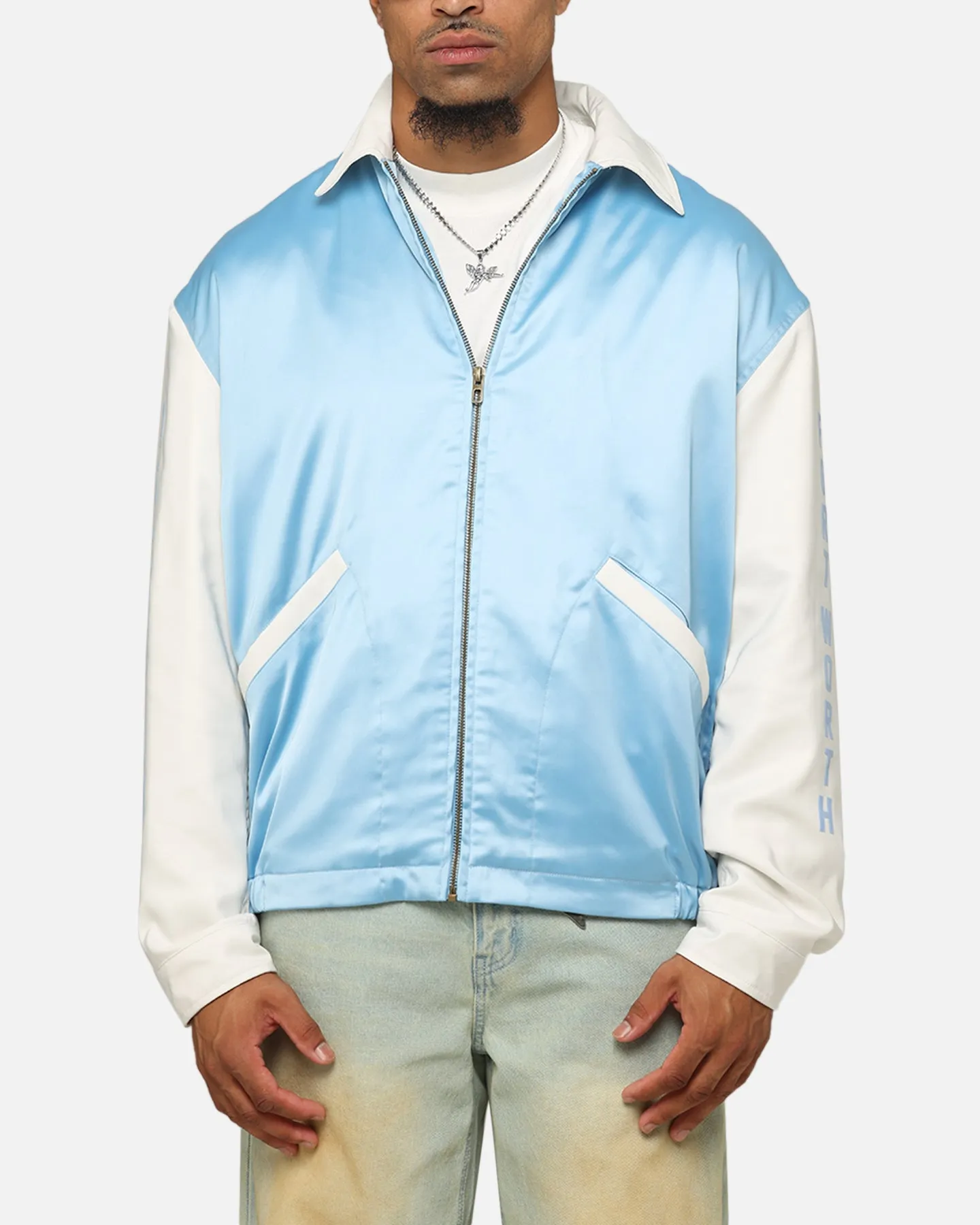 Fitness Champion 50's Team Captain Jacket Pale Blue