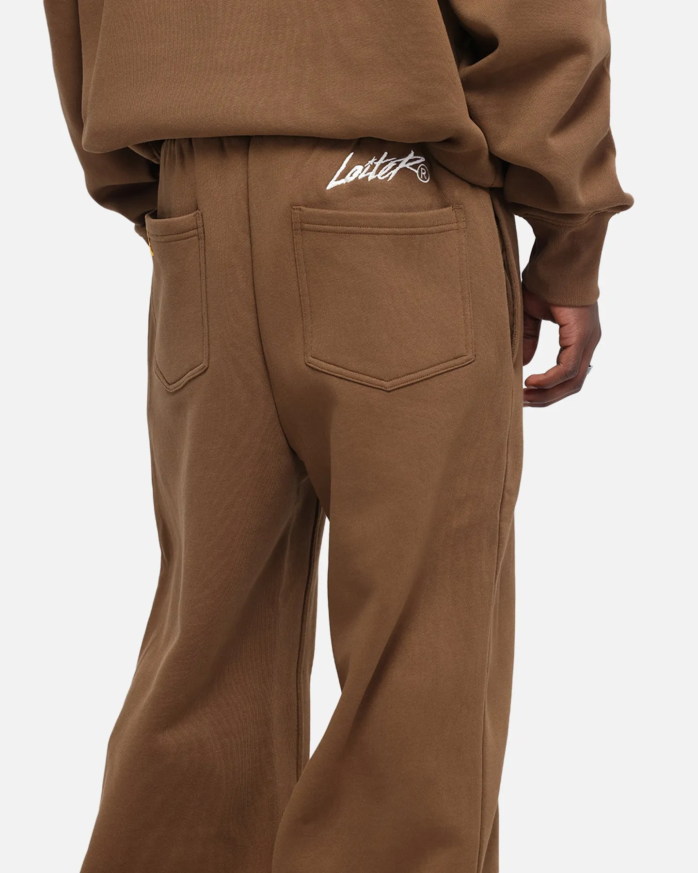 Loiter Hybrid Sweatpants Brown Snag Proof Fabric