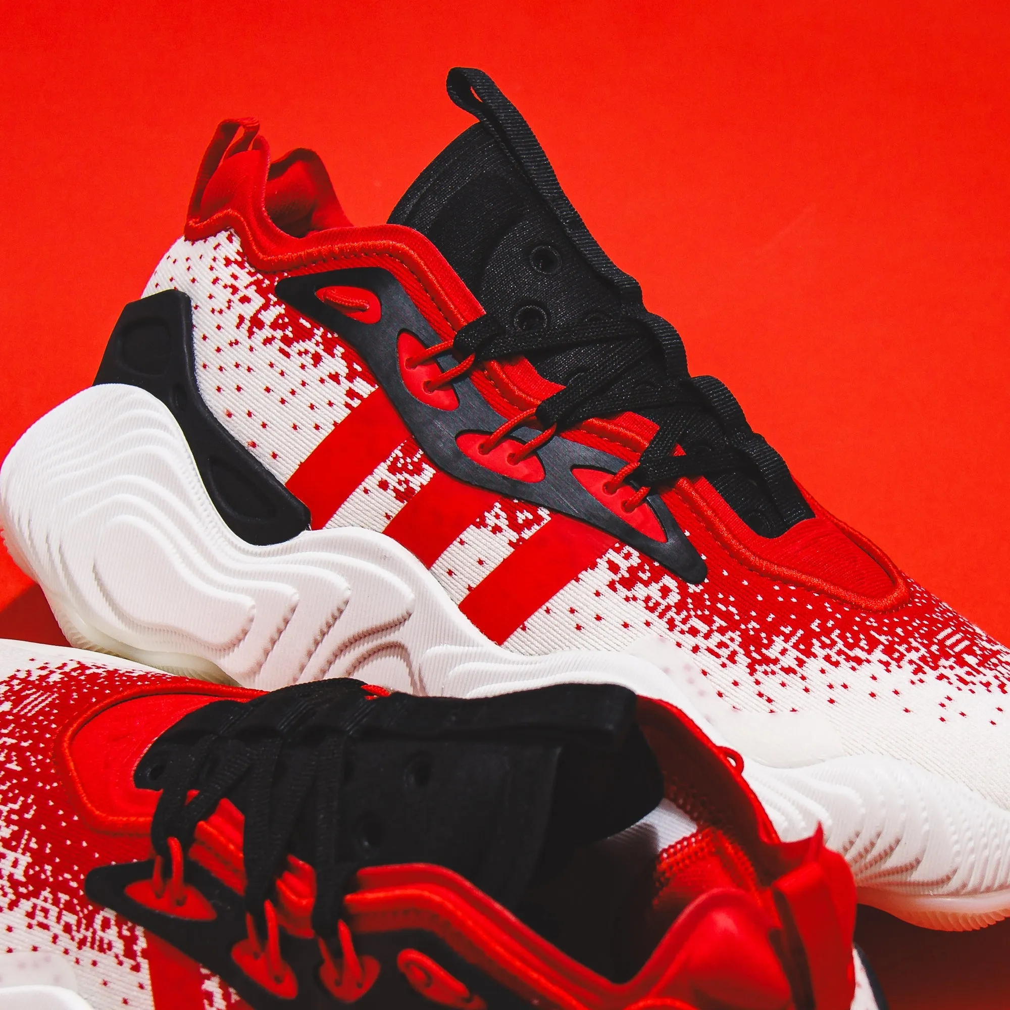 Adidas Basketball Men Trae Young 3 White Red IE2704 Shear Resistance
