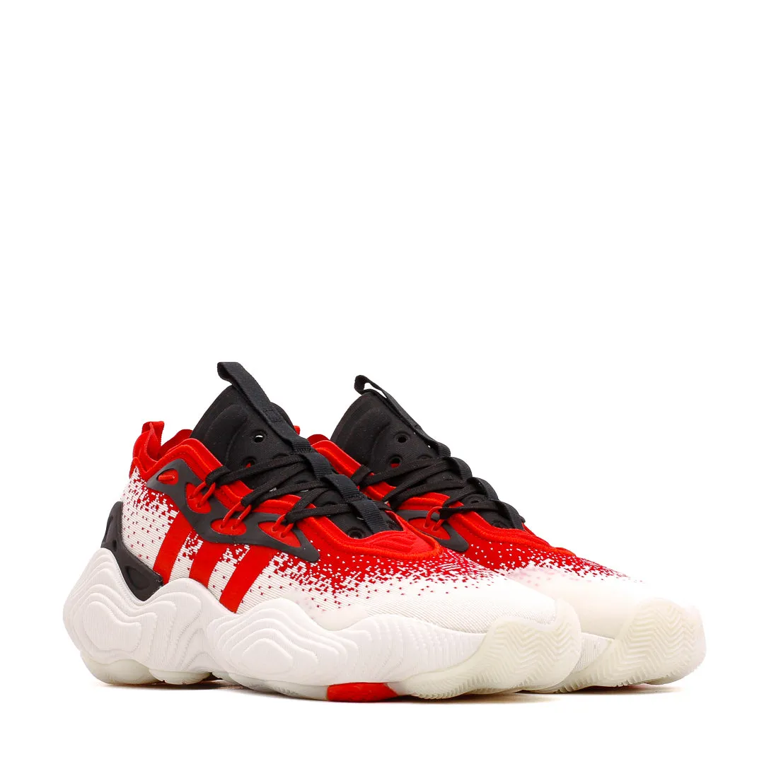 Adidas Basketball Men Trae Young 3 White Red IE2704 Pressure Distribution Nodes Durable Midsole