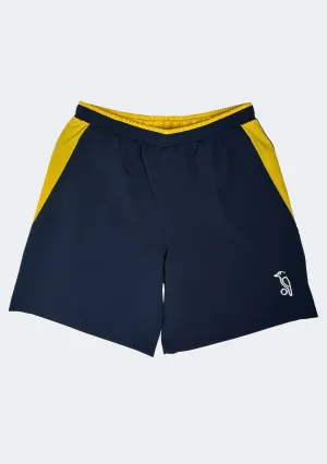 kids wear Kookaburra Men's KB Woven Training Shorts Navy Gold
