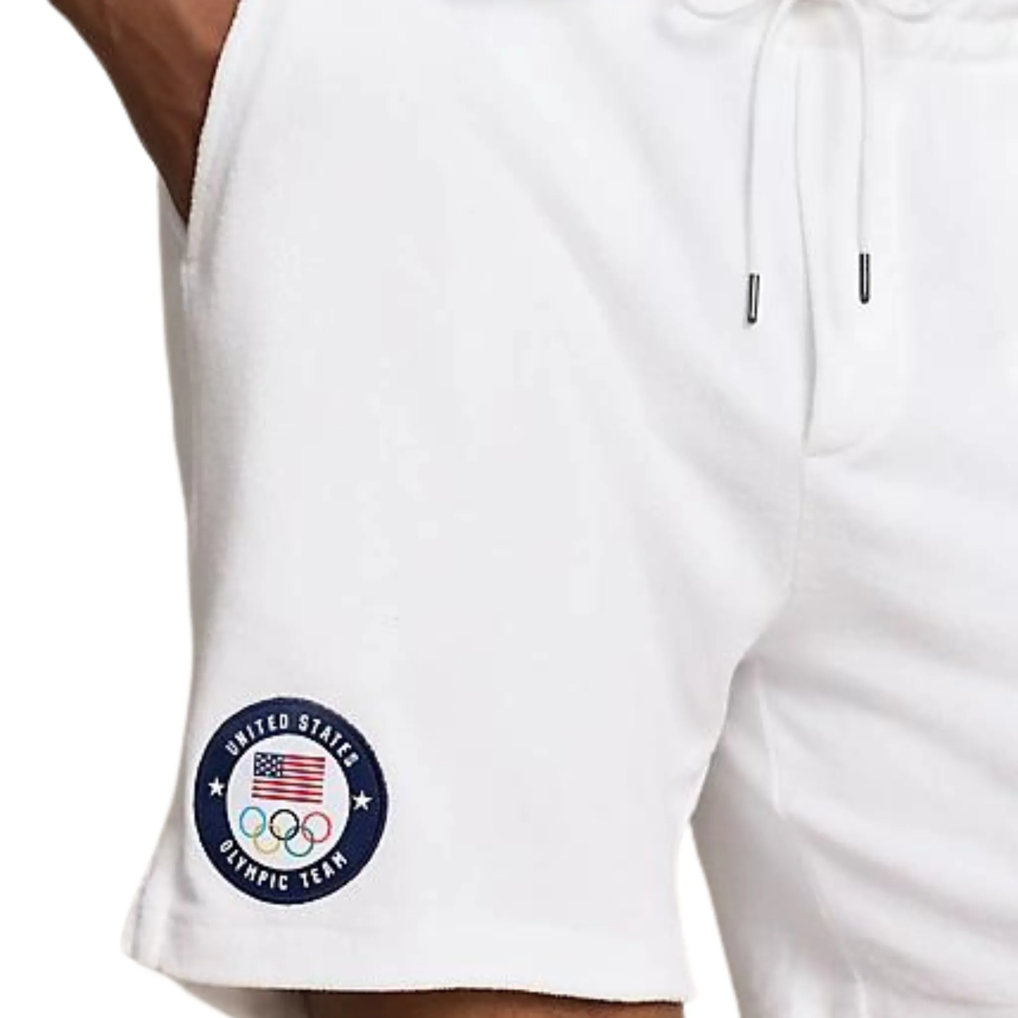 Daily Fit Relaxed Layer Polo Ralph Lauren Olympic Shorts (White)