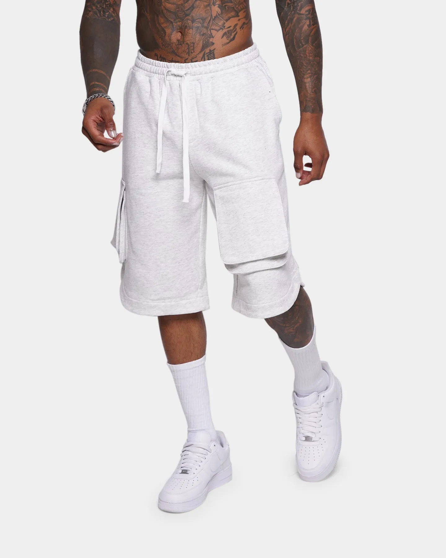 Luxury Feel Functional Stretch XXIII Berg Track Pant Cargo Shorts Grey