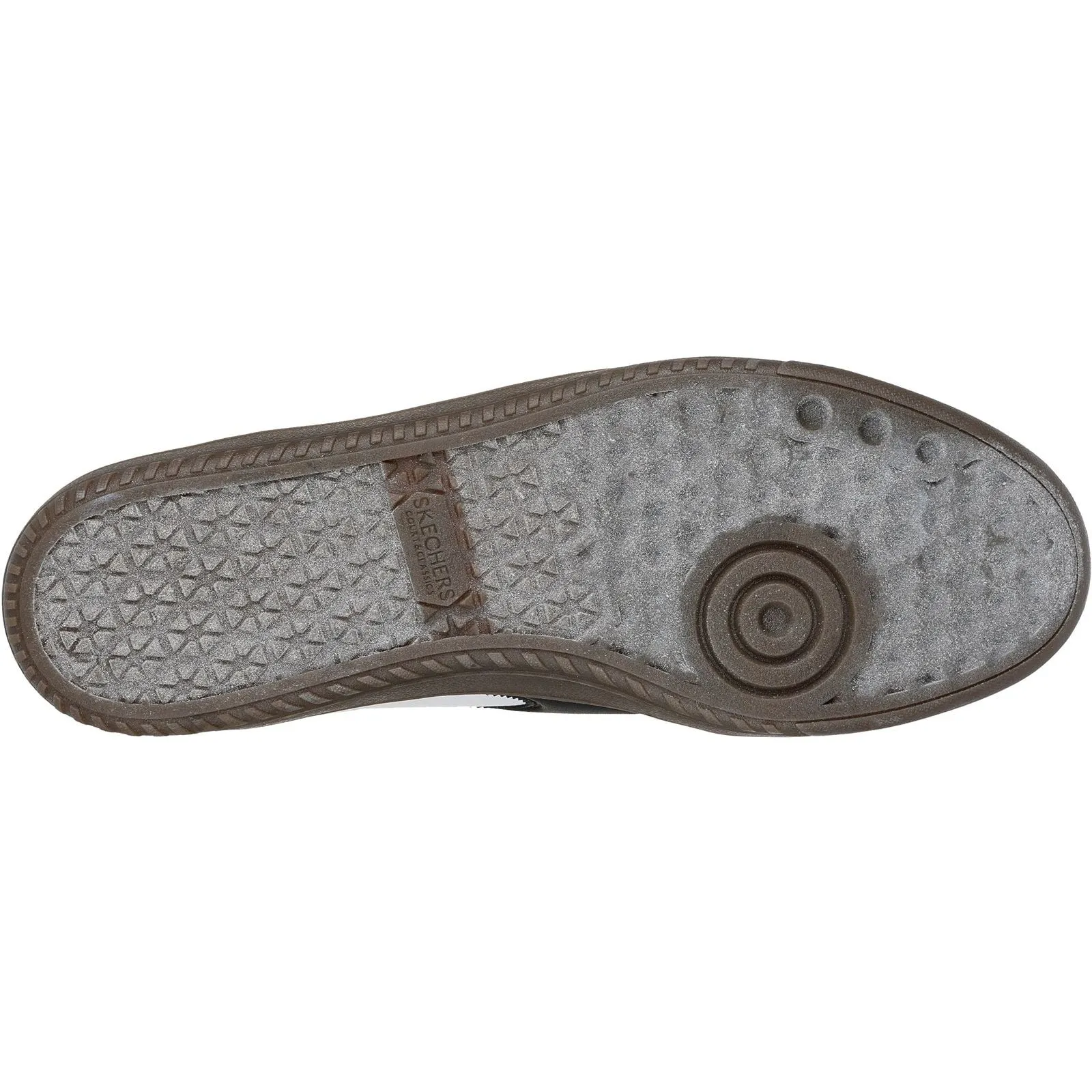 Skechers Mens Hotshot Pyke Trainer White/Black Heart Glow Adjustable Hook and Loop Closure