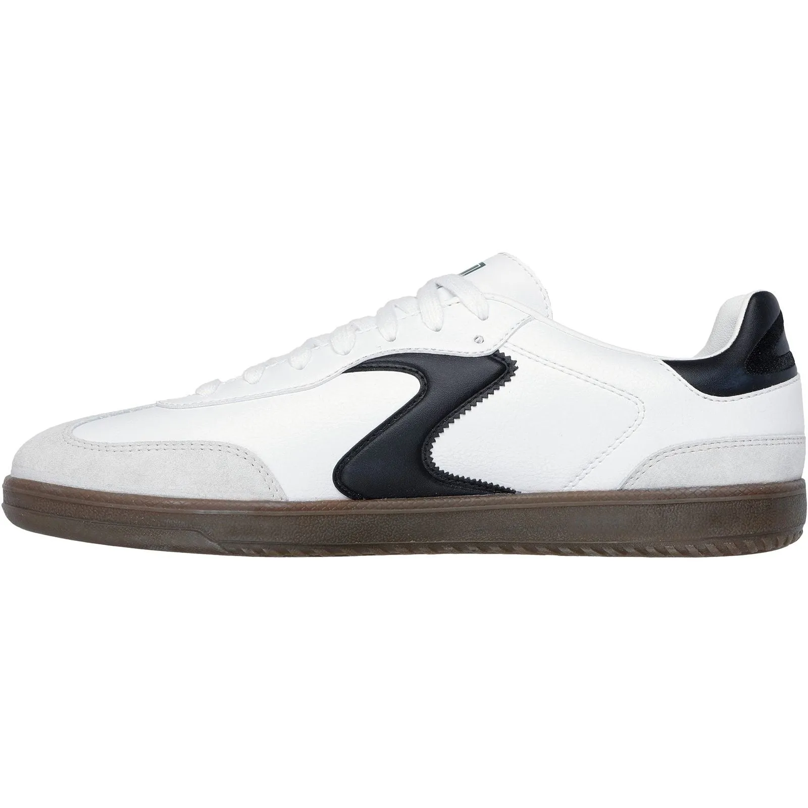 Neutral Glow Bold Tone Skechers Mens Hotshot Pyke Trainer White/Black