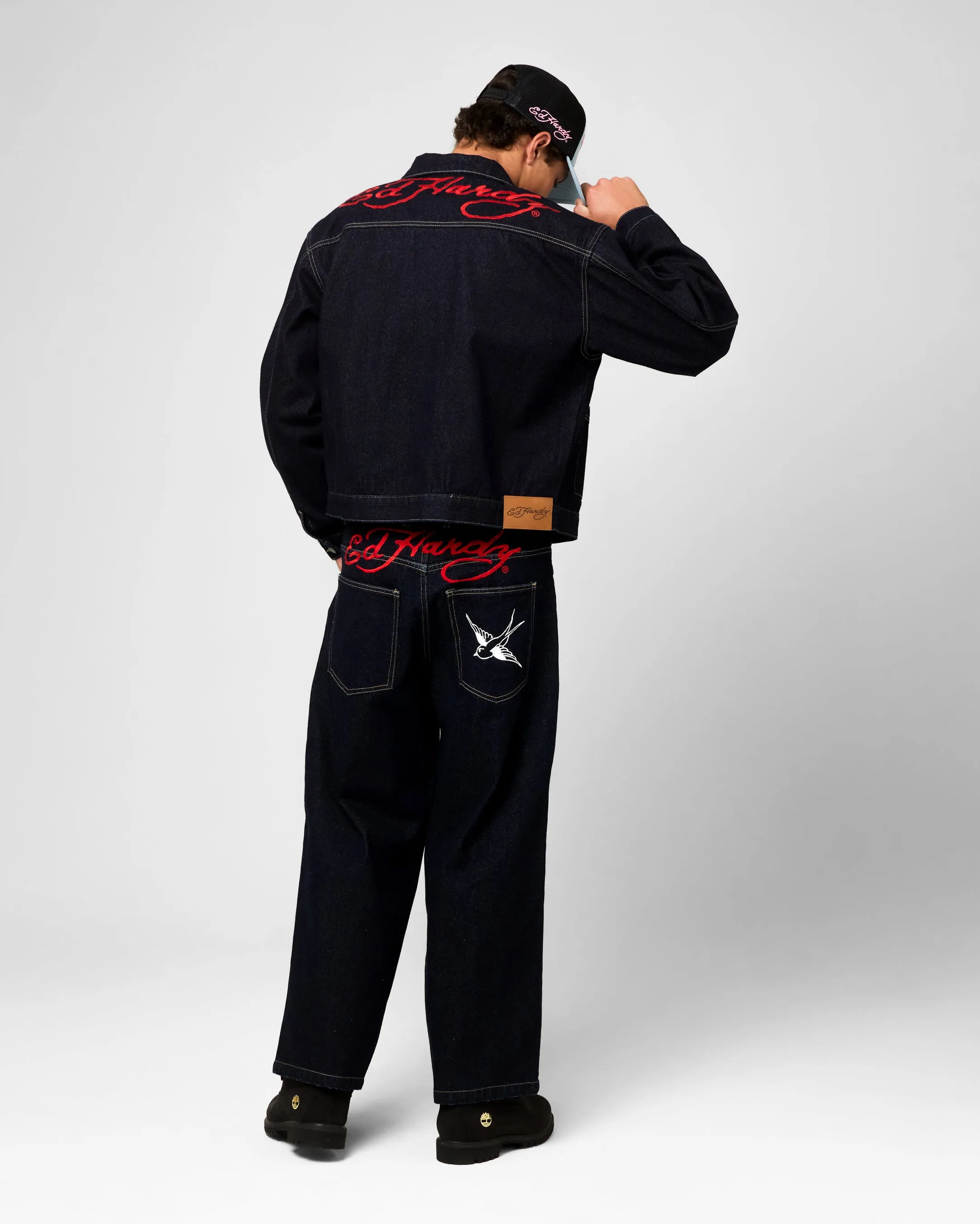 Memory Ed Hardy Coach Denim Jacket Raw Indigo