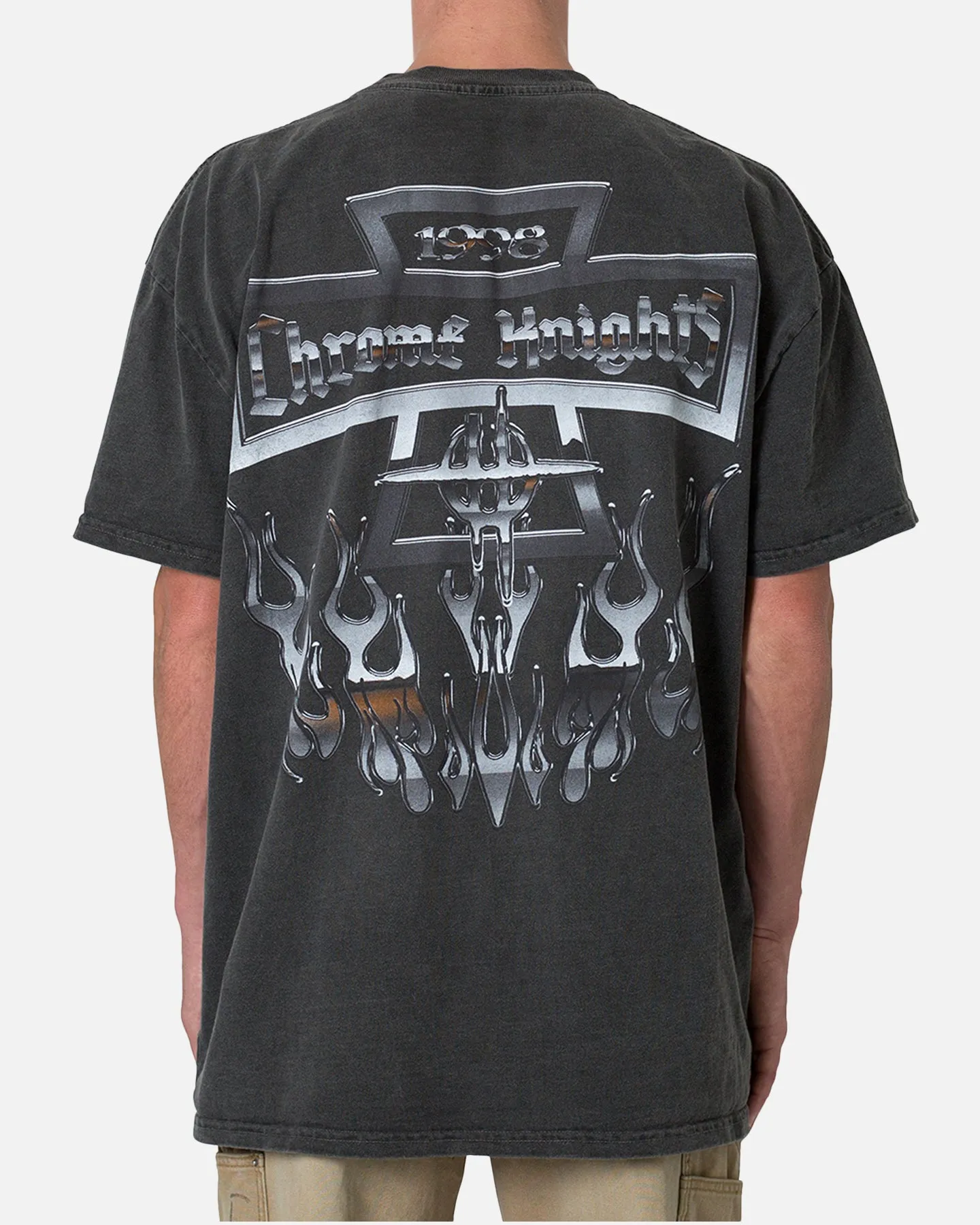 Thermal Regulation Layer MNML Chrome Knights T-Shirt Washed Black