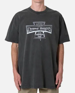 anti static coating MNML Chrome Knights T-Shirt Washed Black