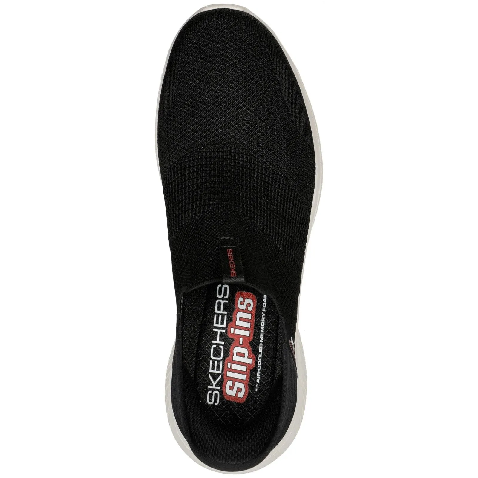 Skechers Mens Ultra Flex 3.0 Smooth Step Wide Trainers Black Waterproof Travel Light Energy Walk