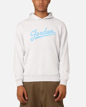 Jordan Flight MVP Fleece Pullover Hoodie Pure Platinum Reflective accents Sporty Edge