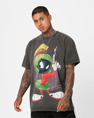Sporty Fashion Pocket Reinforcement American Thrift X Warner Bros. Marvin The Martian Vintage Heavyweight T-Shirt Black Wash