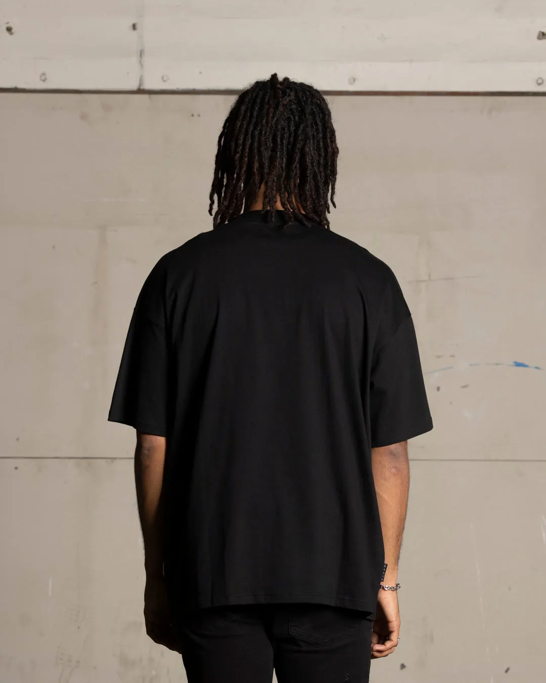 Saint Morta Zeus Boxy T-Shirt Black Fit For All Day SeamlessSidePanels