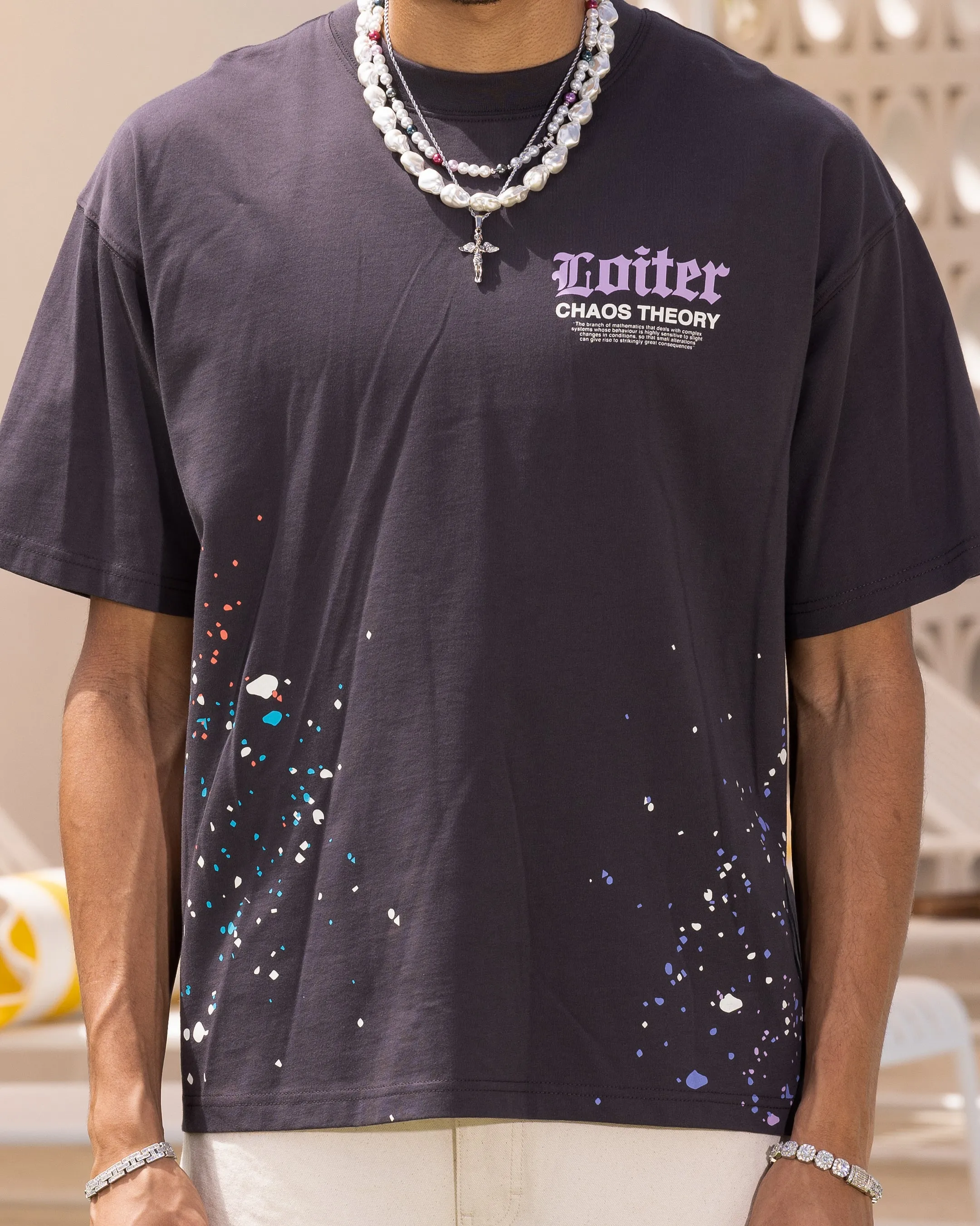 Loiter Chaos Theory T-Shirt Charcoal Timeless Look Breathable fabric