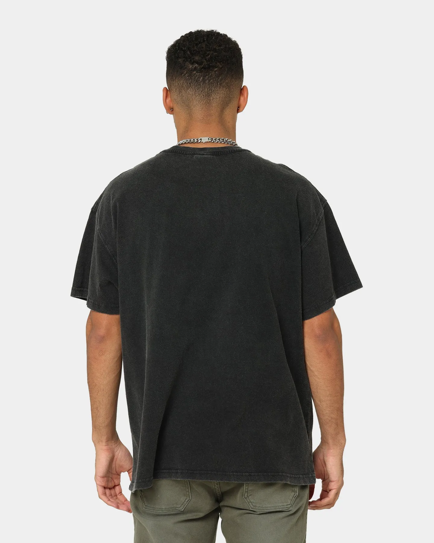 Quick Dry Material Affordable Fashion Goat Crew X Stranger Things Metal Vintage T-Shirt Vintage Black