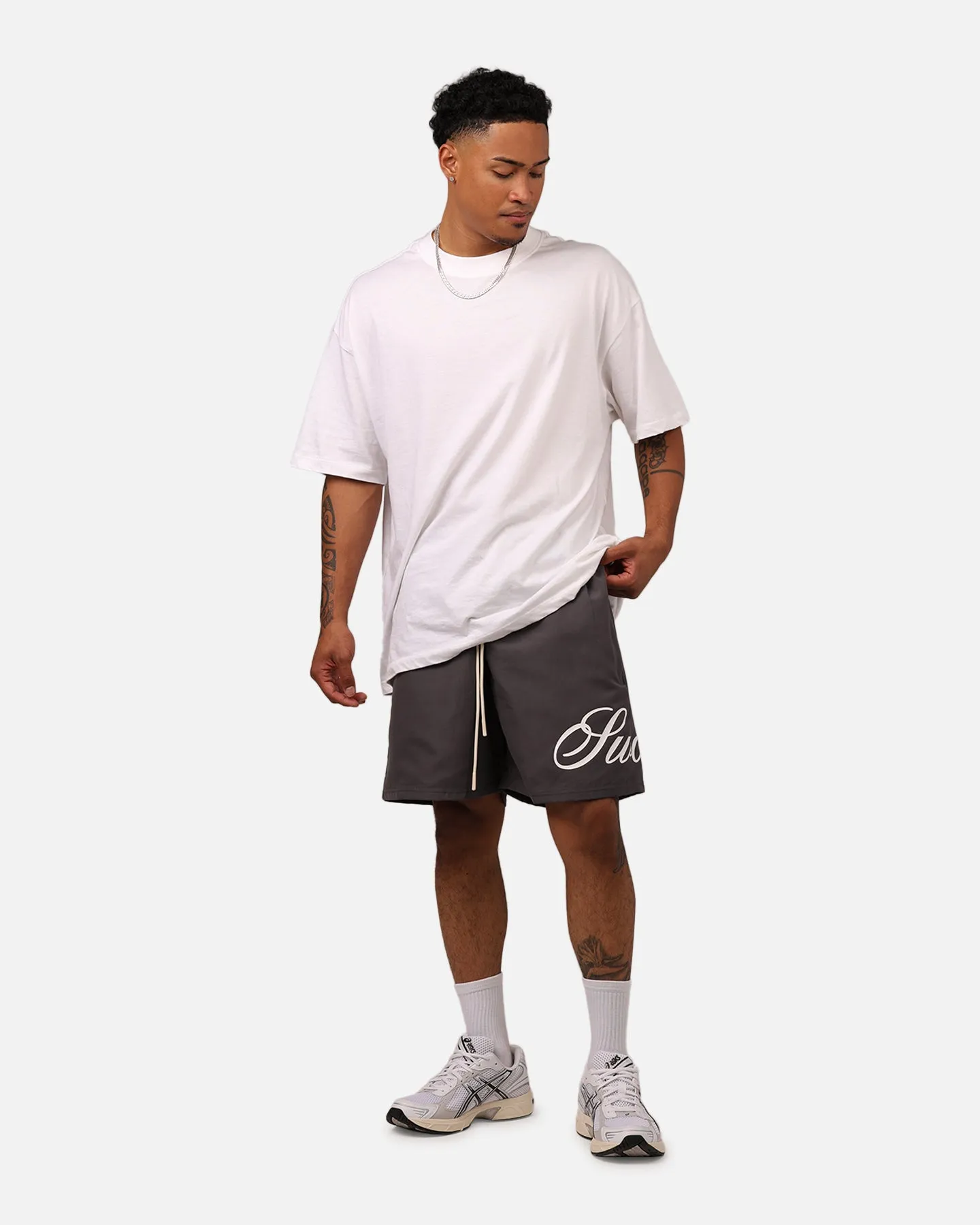 Outdoor Life Minimal Fit Sworn To Us Spirit Angel Swim Shorts Grey