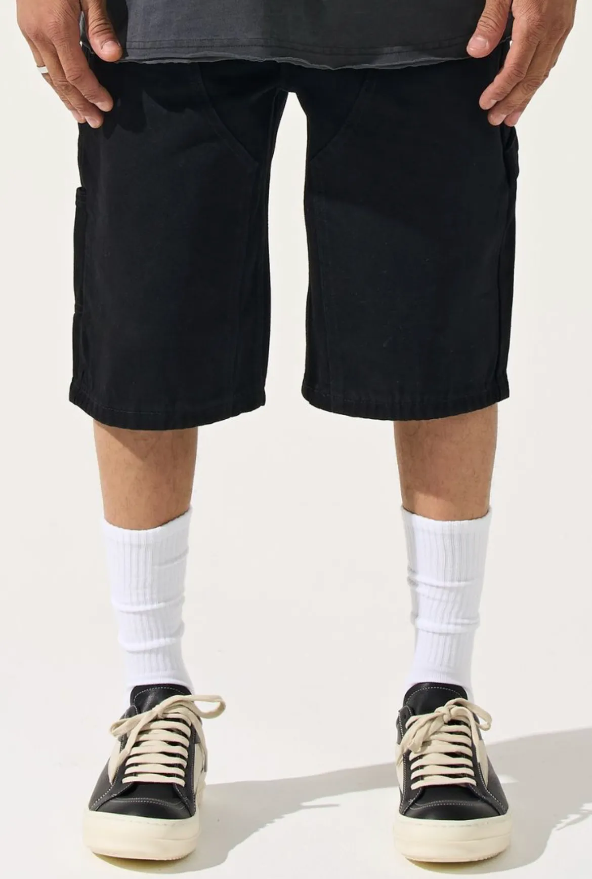 Serende "INKSTONE" Denim Shorts TearResistant Material QuickDryDesign