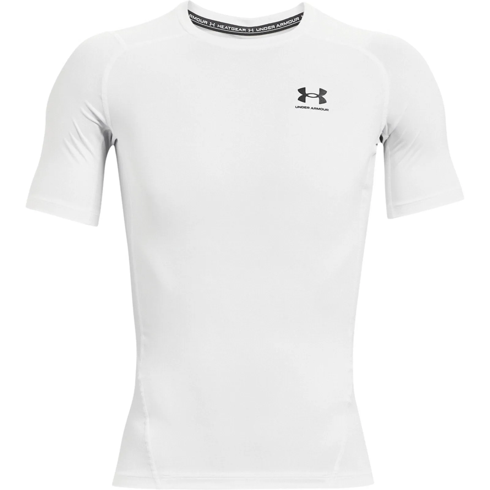 Under Armour Mens HG Armour Compression Short Sleeve T-Shirt Layered Hem Details Hidden pockets