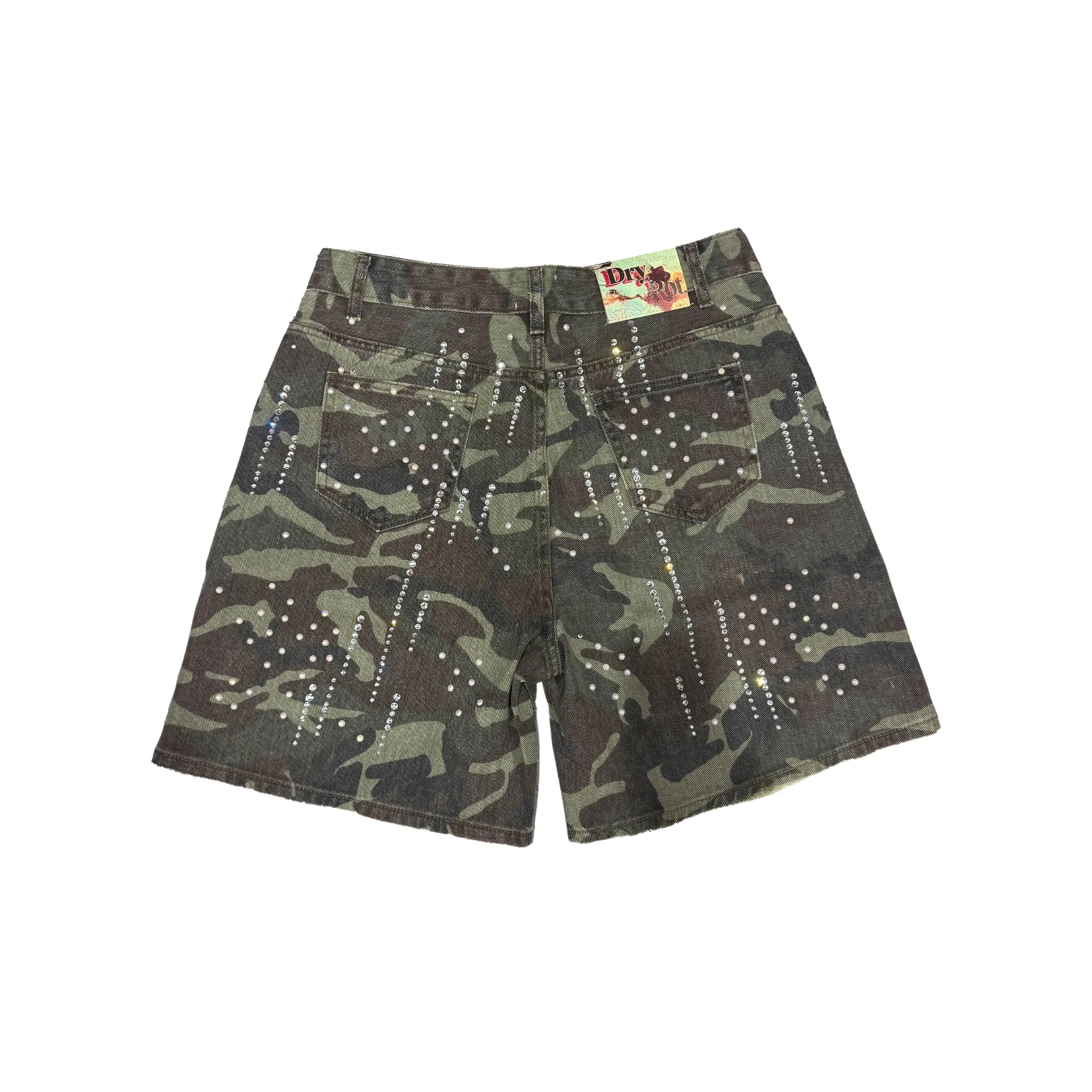 NonRestrictive Movement Party Ready Dry Rot "War Ready" Denim Shorts