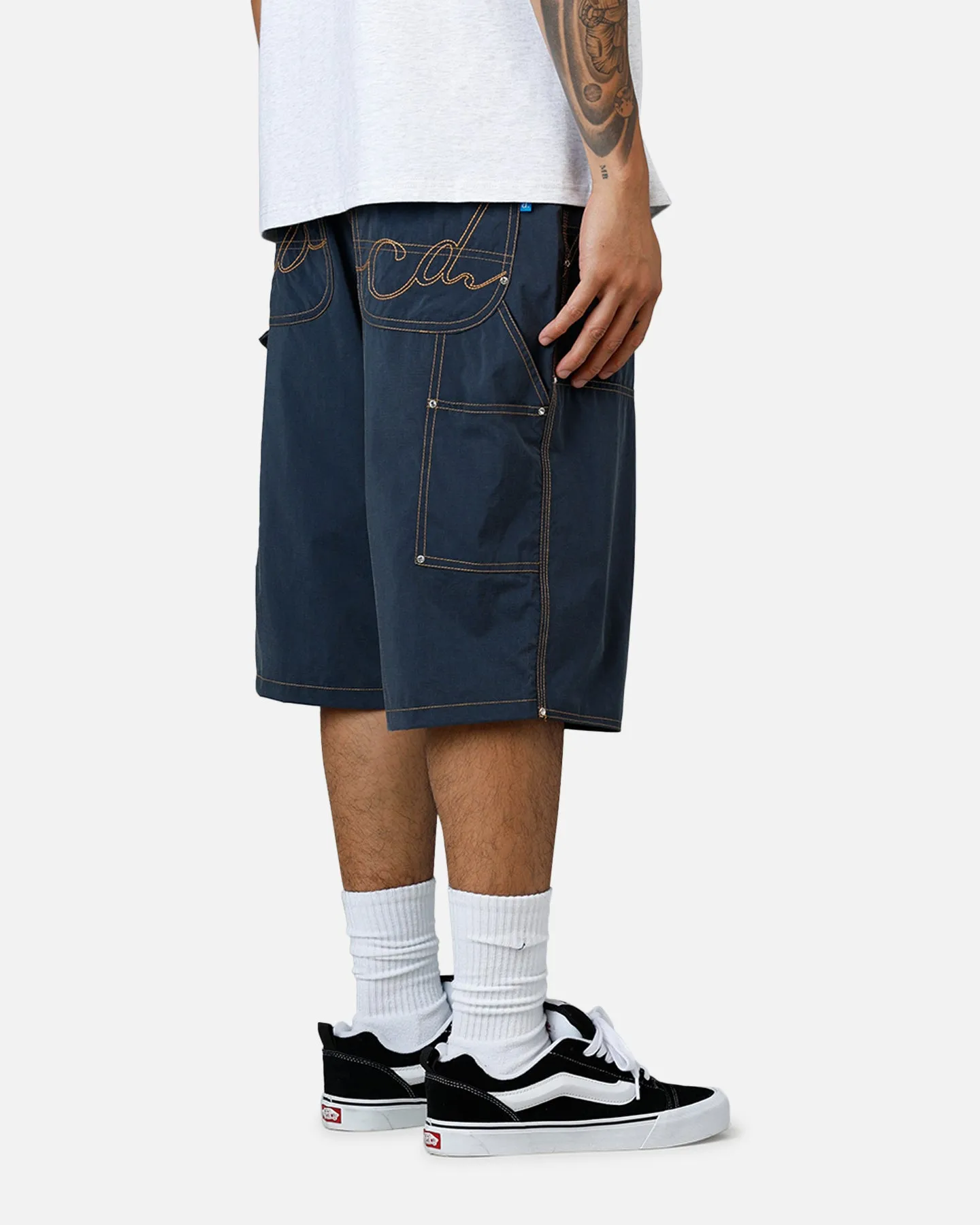 ABC Nylon Jorts Navy hypoallergenic material